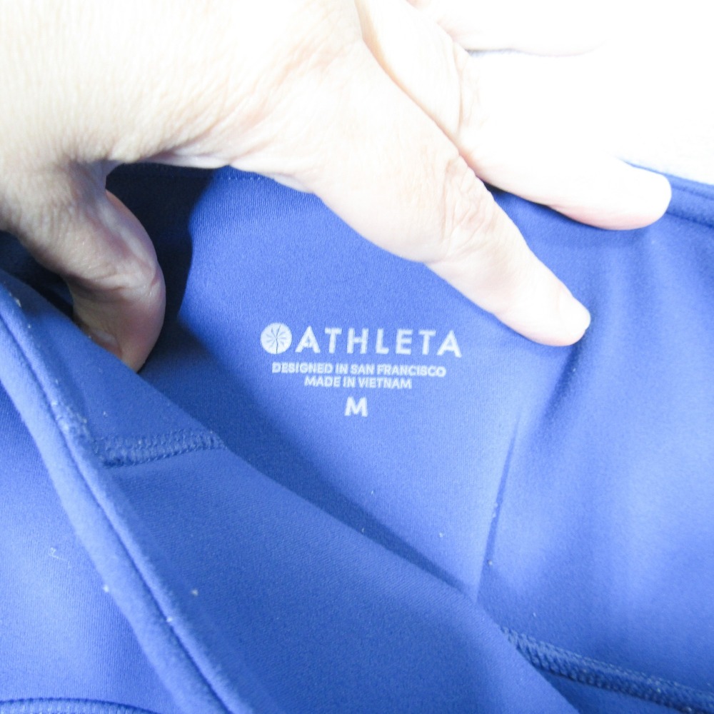 Athleta Salutation Stash Tight Leggings Womens Medium Blue High Rise Pocket - Picture 4 of 9